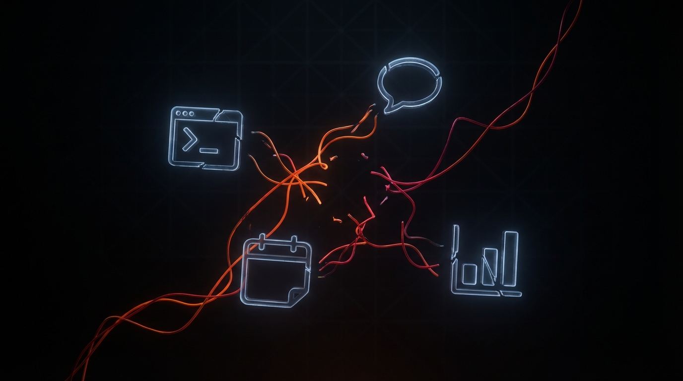 Ferramentas desconectadas